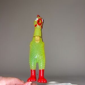 Squeeze Me Chicken Glow in The Dark with Sound  Animolds Squeeze Toys 7 Inches